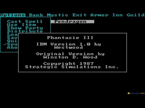 Phantasie 3 gameplay (PC Game, 1987)