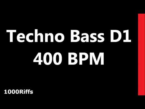Techno Bass Metronome D1 : 400 BPM : Beats Per Minute