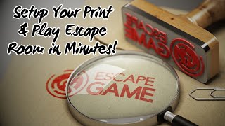 Setup Your Print & Play Escape Room in Minutes! 🧩 | Click for Exclusive Games