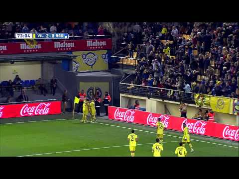 Gol de Cheryshev (2-0) en el Villarreal CF - Real Sociedad - HD