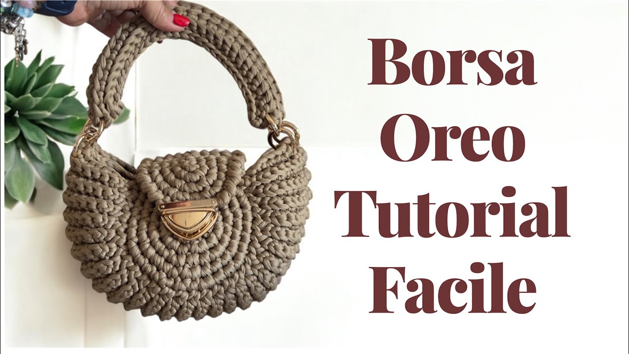 EASY CROCHET OREO BAG TUTORIAL/FOR BEGINNERS