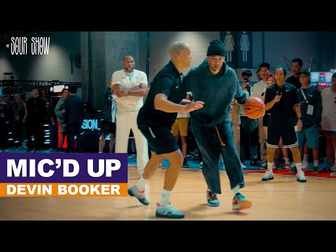 MIC'D UP w DEVIN BOOKER 📖 Pro Tip of HIS SIGNATURE MOVE & Dropping Shoes with HIM