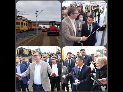 30.05.2020.g. Predsednik Srbije obišao gradilište brze pruge Beograd - Stara Pazova