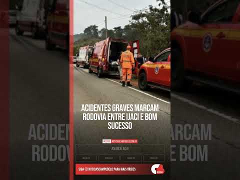 Acidentes graves marcam rodovia entre Ijaci e Bom Sucesso #Shorts