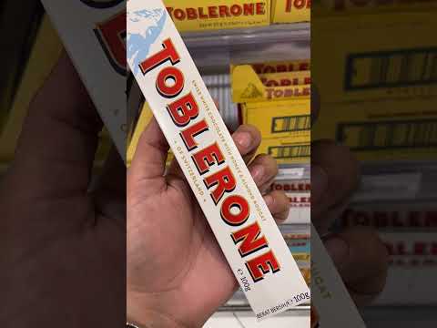 SWISS WHITE CHOCOLATE WITH HONEY AND ALMOND NOUGAT #shorts #toblerone