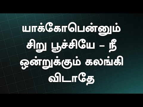 யாக்கோபென்னும் சிறு பூச்சியே | Yakobennum Siru poochiyae | Lyrical Video