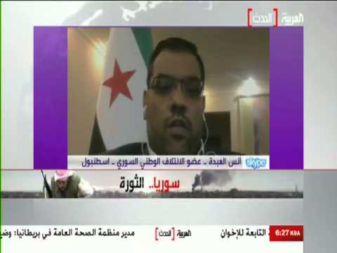 لقاء تلفزيوني مع لؤي المقداد للحديث حول بيان الفصائل الرافض التمثيل السياسي للإئتلاف والحكومة المؤقتة