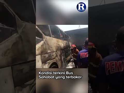 Kondisi Terkini Bus Sahabat di Garasi yang Dilalap Api