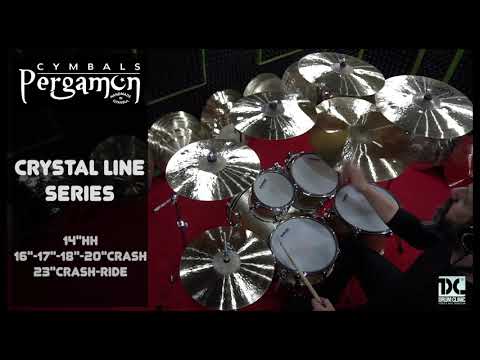 Ephesus Cymbals Crystal Line Series 5pc 16" - 18" Crash / 20" Ride / 10" Splash / 14" Hi-Hat Cymbal Set image 4