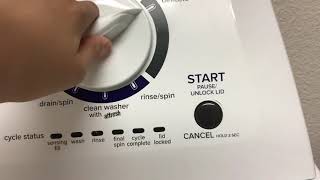 How to put your amana top load washer into manual ￼ ￼diagnostic