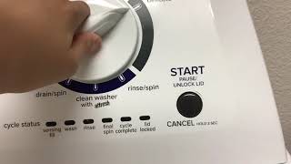 How to Put Your Amana Top Load Washer Into Manual Diagnostic