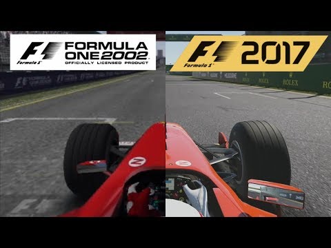F1 2017 Vs Formula One 2002 - Ferrari F2002 Hotlap Comparison