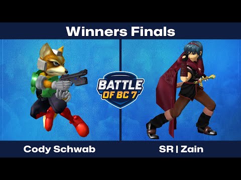 Cody Schwab (Fox) vs SR | Zain (Marth) - Winners Finals - Melee Singles | BoBC7