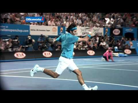 Roger Federer   Running Forehand Slow Motion HD HD