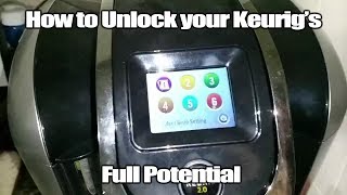 How to unlock Preferred Brew Settings on a Keurig 2.0 - Keurig Tutorial - Keurig Hack
