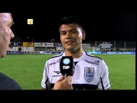 Bou: "Gracias a mis compañeros". Sarmiento 1 - Gimnasia 3. Fecha 3. Primera División 2016.