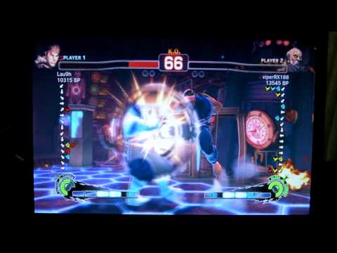 Laugh (Ryu) vs viperRX188 (Gouken)   Japanese Online ranked Matches