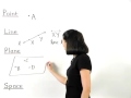 Point Line Plane Space | MathHelp.com