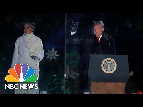 Watch President Donald Trump And First Lady Light The National Christmas Tree | NBC News