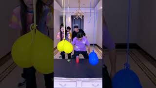 Bottle Standing Competition! Watch Out For The Water Bomb Penalty! So Funny!#Funnyfamily#Partygames