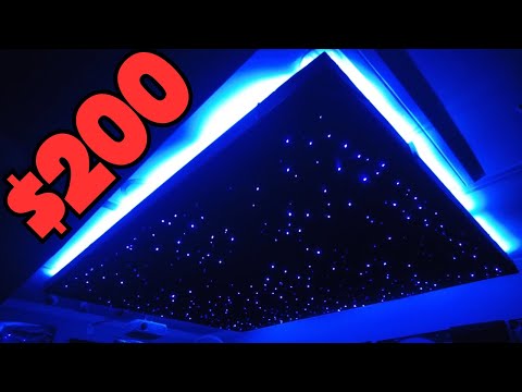 DIY Fiber Optic Star Ceiling for Less than $200 |  Home Theater Upgrade
