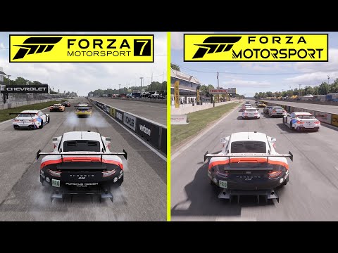 Forza Motorsport 7 vs Forza Motorsport 2023 Road America Graphics Comparison