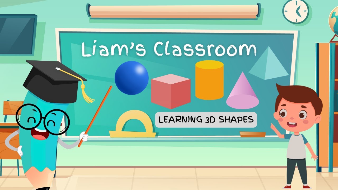 🌟 Learn 3D Shapes: Sphere, Cube, Cylinder, Cone, Pyramid, and Rectangular Prism! | Learn Math