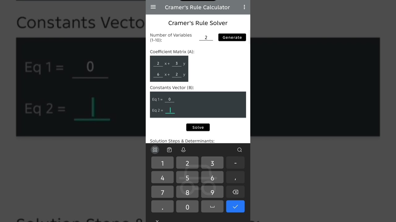 Numerical Methods Calculator App