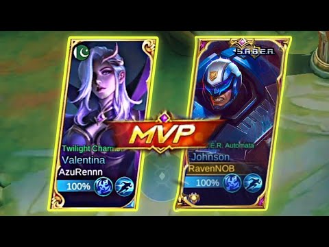 JOHNSON VALENTINA COMBO AGGRESSIVE | BUILD JOHNSON MAGE TERSAKIT 2022 || MOBILE LEGENDS