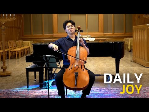 Britten's Cello Suite No. 2, Ciaccona performed by Joel Kim! | Daily Joy