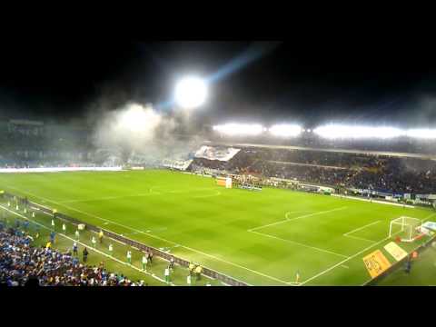 "Recibimiento Millonarios 2015 vs Envigado" Barra: Comandos Azules &bull; Club: Millonarios