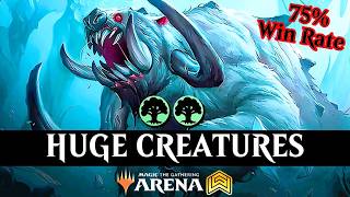 The BIGGEST PROBLEM FOR EVERYBODY is this Deck - MTG Arena Standard Ranked - Mono Green Ramp & Stomp