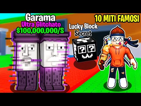 HO TESTATO 10 MITI FAMOSI SU ROBLOX STEAL A BRAINROT!!