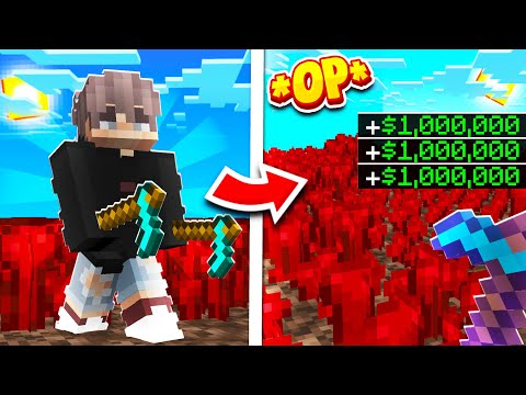 THE *ULTIMATE* STARTER MONEY FARM IN SKYBLOCK?! | Minecraft OP SKYBLOCK SERVER! | AkumaMC #3