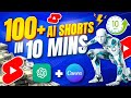 How To Make 100 YouTube Shorts In 10 Minutes For FREE 30 000 MONTH