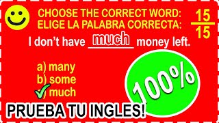 Prueba de Inglés: ¿Puedes RESPONDER con un 100% de ACIERTO?