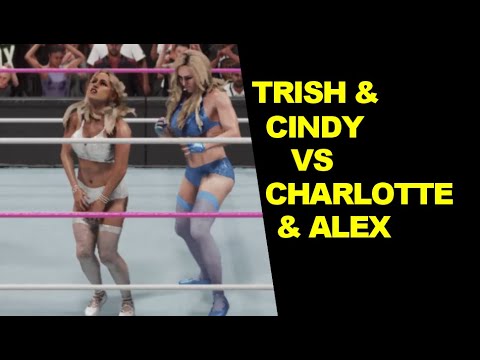 WWE 2K19 Trish Stratus & Cindy Suzuki vs Charlotte Flair & Alex Gracia - Elimination Tag