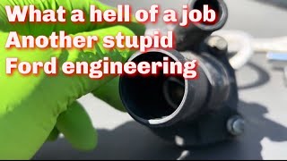P0128 Replacing the thermostat on Ford Escape Hybrid is a hell of a job