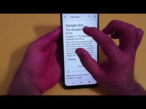 how to change font size in LG k42, LG k42 mein font size change Karen