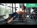 🙅♂️X Plank🙅♂️ ヒネリを加えて 脇腹まで刺激が入る HAGANEの 体幹トレーニング 💪 扇町 ジム HAGANE ATHLETE GYM 😁