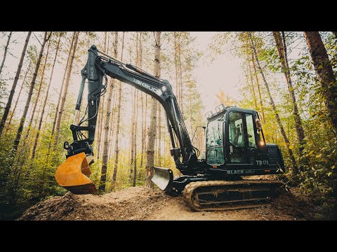 Neue Lackierung für unseren Takeuchi TB175 "Black Edition" | Making of Bagger "Rudi" | EMX-Park