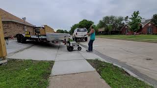 TRAX TX6000 trailer dolly in action