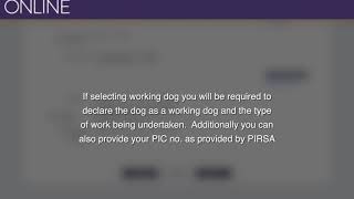 Renew your dog or cat online at dogsandcatsonline.com.au