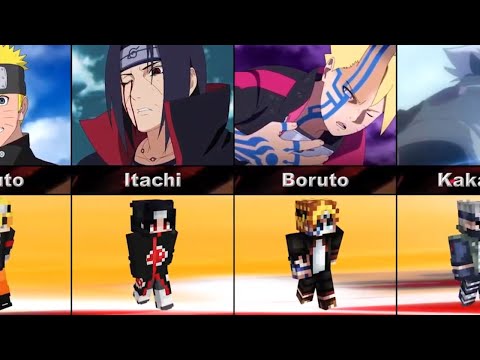 Naruto/Boruto Characters in Minecraft | Skin Pack Naruto MCPE