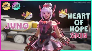 NEW!! HEART OF HOPE Juno MYTHIC Skin FULL Showcase | Overwatch 2