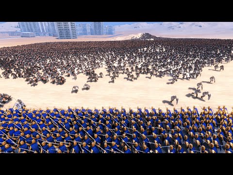20,000 TEMPLERS Vs 750 HEROS ULTIMATE EPIC BATTLE SIMULATOR UEBS