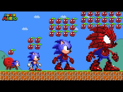 Upgrading Sonic to the Strongest SpiderHog in Super Mario bros | SM Animation