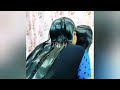 Beautiful Long Hair Oiling Combing Applying For The Hair Oil