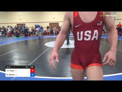 2018 Marine Corps US Open/UWW Junior Freestyle 61 Rnd Of 32 - Gabriel Tagg (Unat) Vs. Derek Spann