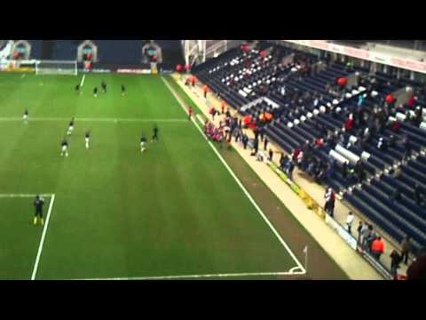 pre match singer @ preston north end gets booed off!